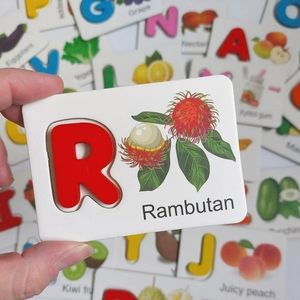 Wooden Alphabet Cards Montessori